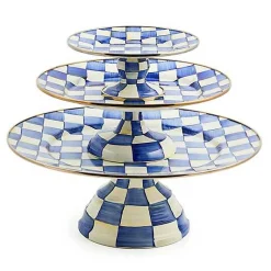 Royal Check Small Pedestal Platter